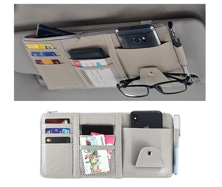 🚗Car Visor Storage Organizer – Declutter Your Drive in Style!