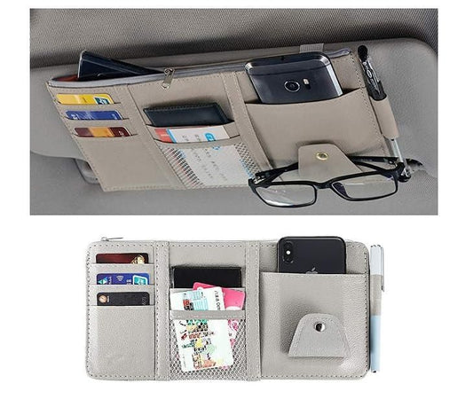 🚗Car Visor Storage Organizer – Declutter Your Drive in Style!