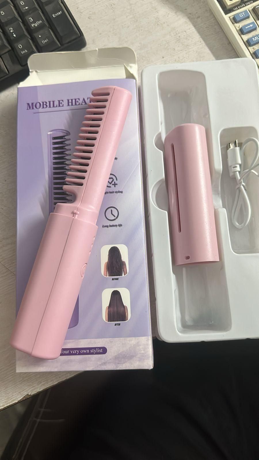 🔥 Meneflix Cordless Mini Hair Straightener – Style Anytime, Anywhere!